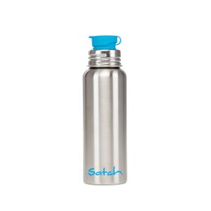 Satch Trinkflasche Edelstahl 0,75l silber blau