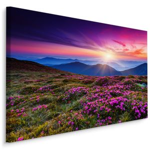 Fabelhafte Canvas LEINWAND BILDER 120x80 cm XXL Kunstdruck Natur Berge Landschaft