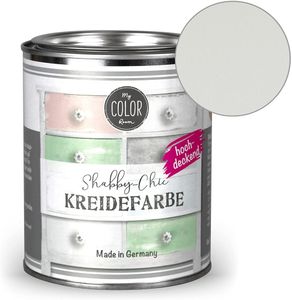 Shabby Chic Kreidefarbe deckend - Pastellgrau 750 ml -