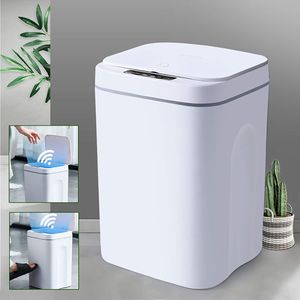 Mülleimer 16L Automatik Sensor Abfalleimer Küchenabfalleimer Papierkorb für Küche/Bad/Büro/Wohnzimmer
