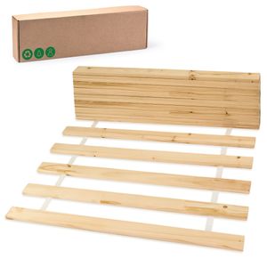 Lattenrost 70x200 cm - rollrost rolllattenrost 20 Holzlatten Tannenholz Roll Lattenrost Erwachsenen und Kinder-Bett unverstellbar