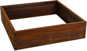 Beeteinfassung Beetumrandung Hochbeet 100x100x25 cm Edelrost Rost Cortenstahl