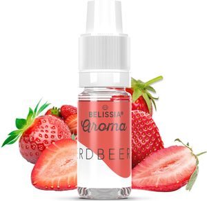 Belissia Lebensmittelaroma Erdbeere - 10ml Hochdosiertes Aroma - Kalorienfrei, Vegan - Für Speisen, Getränke, Shake, Quark, Nebelmaschine uvm.