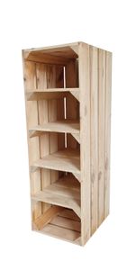 Schuhregal aus Holz, Holzkisten mit 5 Fächern, Hohe Schuhregale, Schuhbank