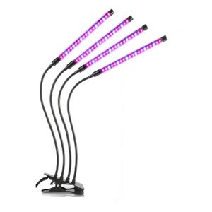 INF Rastlinná lampa / osvetlenie rastlín so 4 flexibilnými LED žiarivkami 1-balenie