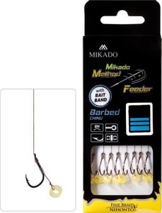 Mikado Method Feeder Barbed Size 6/10cm Bait Band 0,16 Braid