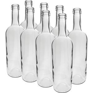 Weinflaschen x8 Glasflaschen ohne Korken Likör Wein BROWIN 750 ml