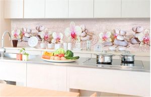 Küchenrückwand Folie selbstklebend ZEN GARTEN 350 x 60 cm - Klebefolie - Dekofolie - Spritzschutz für Küche -