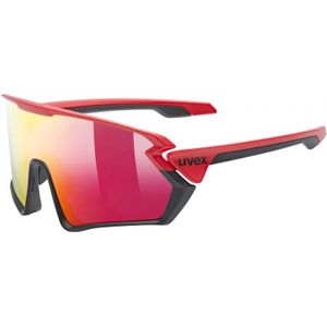 Gogle Uvex Sportstyle 231 czerwono-czarne matowe (3216)