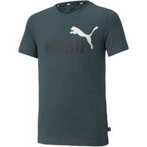 PUMA Ess+ 2 Col Logo T-Shirt Jungen green gables 176