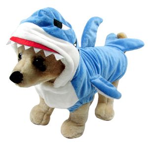 Lustige Hunde-Katzen-Hai-Kostüme, Haustier-Halloween-Weihnachts-Cosplay-Kleid, großes Haustier-Hai-Kostüm, Tier-Fleece-Hoodie, warme Outfits, Kleidung M