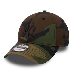 New Era Cap 9FORTY Woodland Camo NY Yankees Black Logo, Cap:OSFA