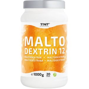 TNT Maltodextrin DE12 Kohlenhydrat Pulver für optimale Energieversorgung, gut für Shakes 1000g ohne Geschmack