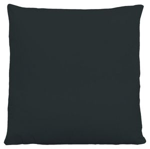 Kissenbezug - Schwarz - Baumwolle - 80 x 80 cm - mit Reißverschluss