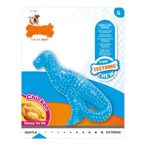 Beißring für Hunde Nylabone Dinosaurier Huhn Nylon Welpen