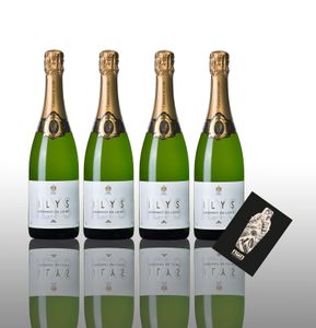 Ilys Brut 4er Set Cremant de Loire 4x 0,75L (12,5% Vol) Frankreich- [Enthält Sulfite]