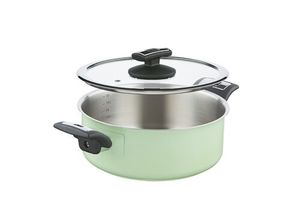 KOLIMAX - české nerezové nádobí Rendlík s poklicí KOLIMAX COMFORT GREEN 22 cm, 3,0 l