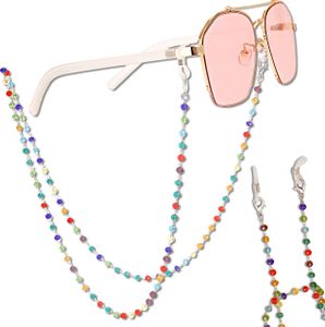 EDIBAZZAR | Elegante Brillenkette Bunt Retro