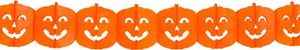 Party Deko Halloween Kürbis Papiergirlande 4 m