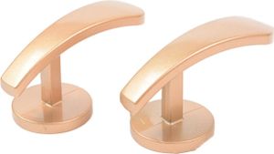 2pcs Vorhangsteuerpolierte polierte Antikorrosion Anti-deformierte exquisite, auffällige Anti-Rust-Aluminiumlegierung moderner Vorhanghalter Haken Home Decor Kitchen Accessoires-Golden