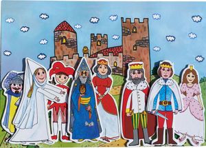 Veľká kráľovská súprava - rozprávka k divadlu - 8 bábok