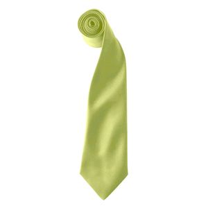 Premier Herren Satin-Krawatte zum Anklipsen (2 Stück/Packung) RW6940 (Einheitsgröße) (Limette)