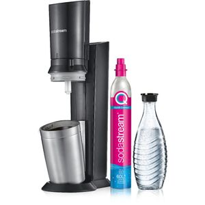 SodaStream Crystal 3.0 - Metal - Stal nierdzewna - Czarny - Szkło - SodaStream 60 L PINK - 0,615 l - 60 l