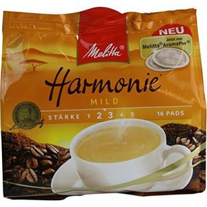 Melitta Harmonie Kávové polštářky Mild natural roast 16 kávových polštářků 112g