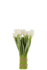 J-Line - Kytica umelých tulipánov 'Bundle Munia' (Biela)