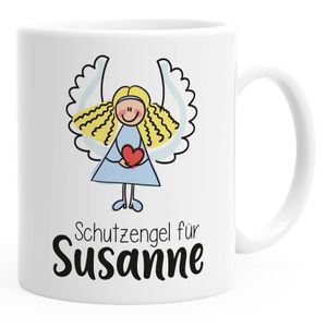 SpecialMe® Schutzengel Namenstasse personalisierte Kaffee-Tasse mit Namen persönliche Geschenke weiß Keramik-Tasse