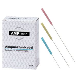 Akupunkturnadeln mit Kunststoffgriff, Akupunktur, 0,30x50 mm
