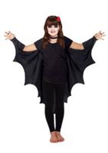 Fledermaus-Umhang für Kinder 6-10 Jahre Halloween Kostüm