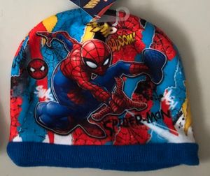 Spiderman Winter Mütze Kinder Jungen Strickmütze Beanie blau Größe 54