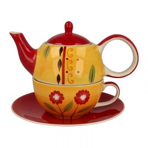 Tea for one Set "Danja" Keramik, 4 teilig Kanne: 0,4 l, Tasse: 0,2 l