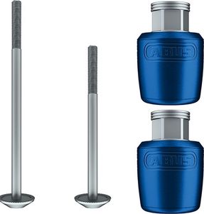 Abus NutFix M5 Achsen-Set Fahrrad Radschloss 100/135mm Blau Neu