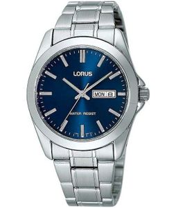 Lorus - Armbanduhr RJ603AX9 - Herren Uhr - Spritzfest - Analog - Mit Lederband - Silber