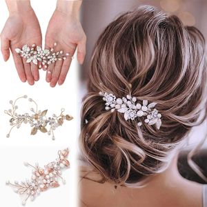 3 Stück / Satz Haarranken, Kristallranken, Haarschmuck Blumen und Blätter, Hochzeit Haarschmuck für die Braut, Braut Stirnband
