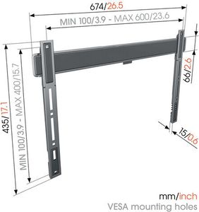 Vogel's Elite TV-Wandhalterung 40-100 Zoll, Max. 100 Vogel's Elite TV-Wandhalterung 40-100 Zoll, Max. 100