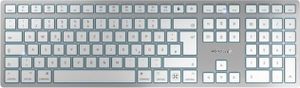 CHERRY KW 9100 SLIM FOR MAC, USB + Bluetooth, QWERTZ, Silber