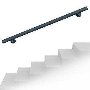 Sada zábradlí Nástěnný držák 100 cm Antracitové zábradlí Podpora schodiště Nerezová ocel