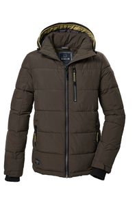 Killtec - Herren Funktionsjacke in Daunenoptik mit abzippbarer Kapuze, GW 27 MN QLTD JCKT (41870), Größe:L, Farbe:Olive Braun (338)