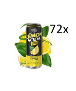 72x Dose Lemon soda zero 330ml Campari Group Lemonsoda Zitrone italienisch