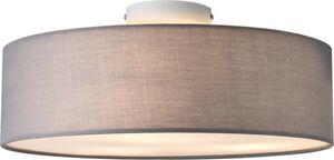 Stropní svítidlo Omaha 3 x E27 stropní svítidlo 3 hořáky průměr 45 cm plast textilní optika organza šedá/bílá [lux.pro]