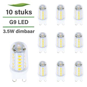 10er Set LED-Lampen G9 | 230 Volt | 3,5 Watt dimmbar | 2700K warmweiß | 300 Lumen | Ersetzt 25/30 Watt