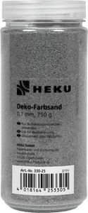 Deko-Farbsand, 0,1mm, ca. 750g, in Zylinderdose, silber Dekosand