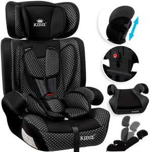 KIDIZ® Autokindersitz Kindersitz Kinderautositz | Autositz Sitzschale | 9 kg - 36 kg 1-12 Jahre | Gruppe 1/2 / 3 | universal | zugelassen nach ECE R44/04 | 6 verschiedenen Farben |, Farbe:Schwarz KIDIZ® Autokindersitz Kindersitz Kinderautositz | Autositz Sitzschale | 9 kg - 36 kg 1-12 Jahre | Gruppe 1/2 / 3 | universal | zugelassen nach ECE R44/04 | 6 verschiedenen Farben |, Farbe:Schwarz