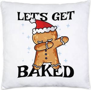 Let's Get Baked Kissen Advent Weihnachten Weihnachtszeit Lebkuchen Kekse Backen Merry Christmas Cookies