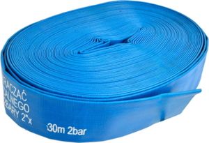 PVC Gummischlauch 30m, 2", 2 bar, blau - Wasserförderung