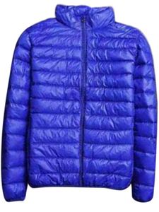 Herren Winterjacke Steppjacke Kapuze Übergang Parka Ultralight Coat komfortabel, Farbe: Königsblau, Größe: 5xl