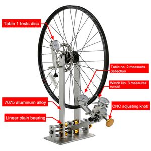 Fahrrad Reparaturwerkzeuge Fahrrad-Rad-Zentrierständer mit Messuhr-Lehre Fahrrad-Einstellfelgen MTB-Rennrad-Radsatz-Reparatur-Werkzeuge